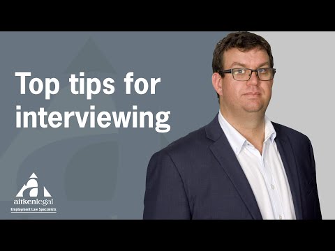 Aitken Legal's top tips for interviewing