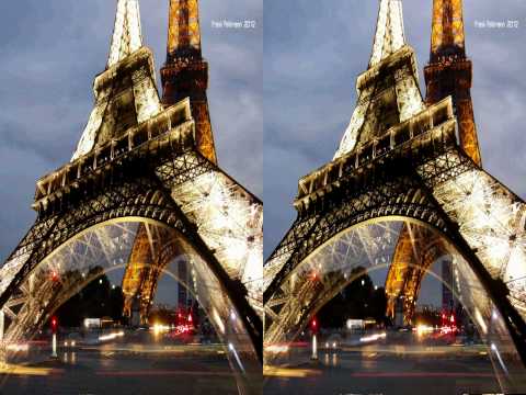Cubism in Stereo 3D --- Eiffel Tower by  21horizon.com