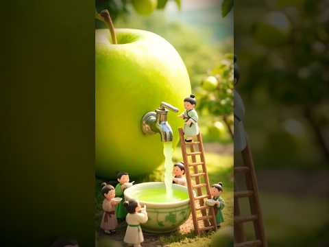 Tiny People Making Apple Juice 🍏 | Magical Miniature World#shortsviral#andrast
