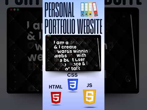 Portfolio Website using HTML, CSS, and JavaScript #shorts