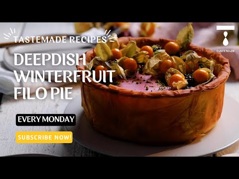 Deep Dish Winter Fruit Filo Pie