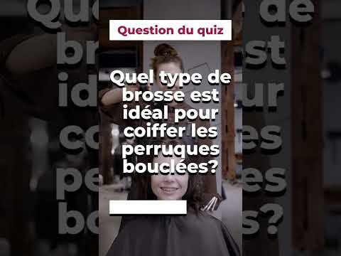 Quel type de brosse est idéal pour coiffer les perruques bouclées?