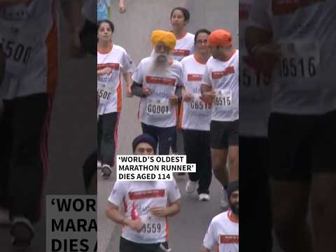 'World's oldest marathon runner' dies aged 114 in road accident | AFP #shorts