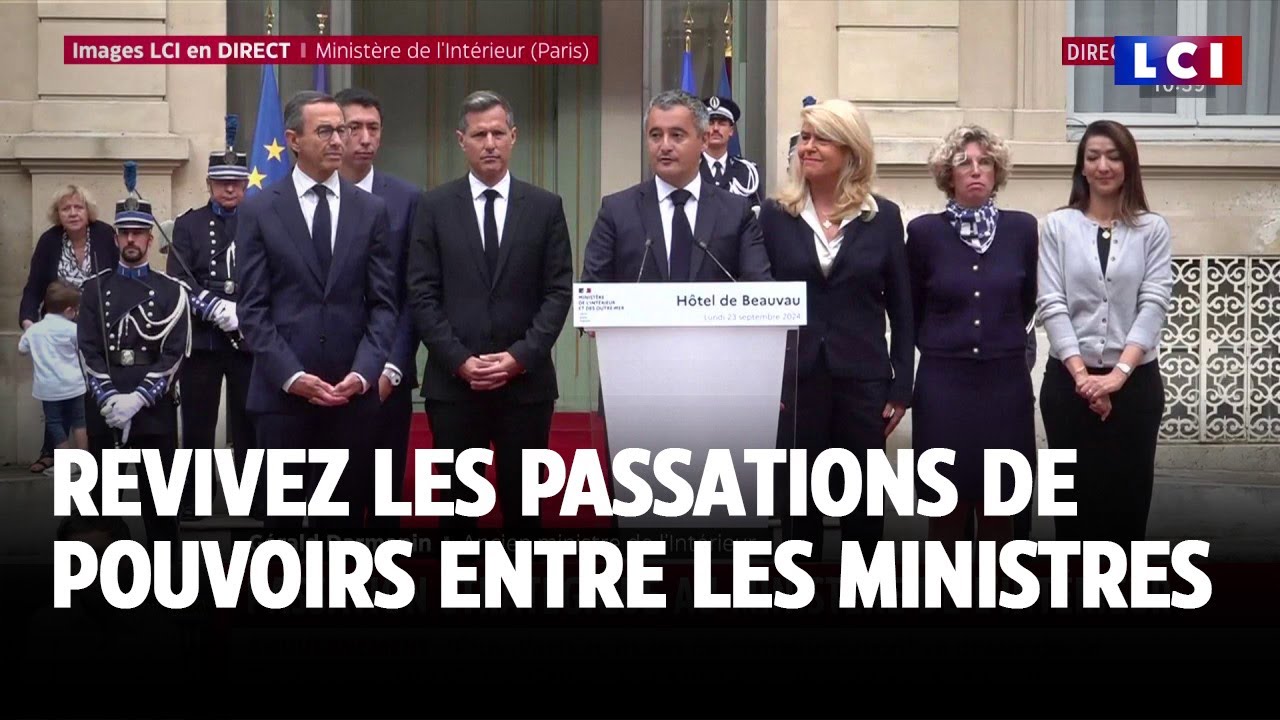 Gouvernement Barnier : revivez les passations de pouvoirs entre les ministres sur LCI