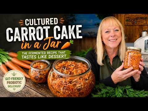 Cultured Carrot Cake in a Jar 🥕 | The Fermented Recipe That Tastes Like Dessert