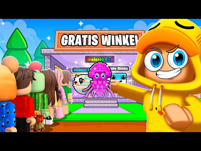 Ik OPEN Een GRATIS WINKEL In Steal a Brainrot! (Roblox)