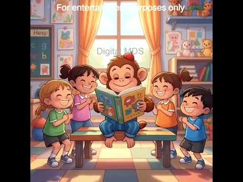 “बंदर स्कूल में 🐒 | Funny Hindi Kids Story with Moral | Cartoon Kahani”@DigitalMDS