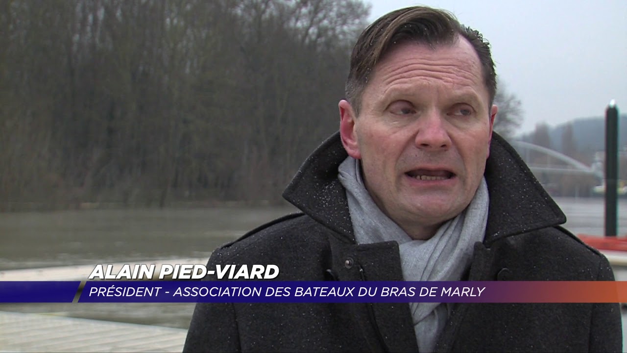 Yvelines | Les péniches du bras de Marly face à la crue de la Seine