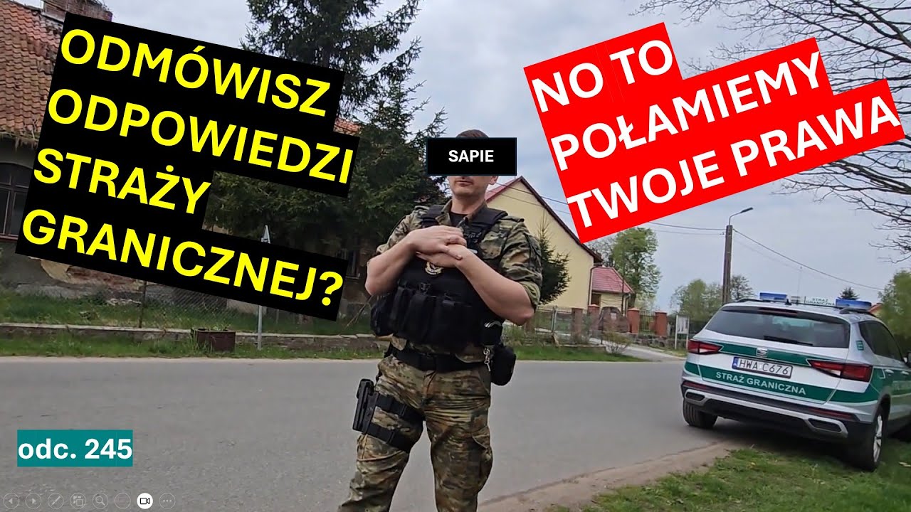 Straż Graniczna złamie Twoje prawa, gdy siedzisz na przystanku i przeglądasz telefon!
