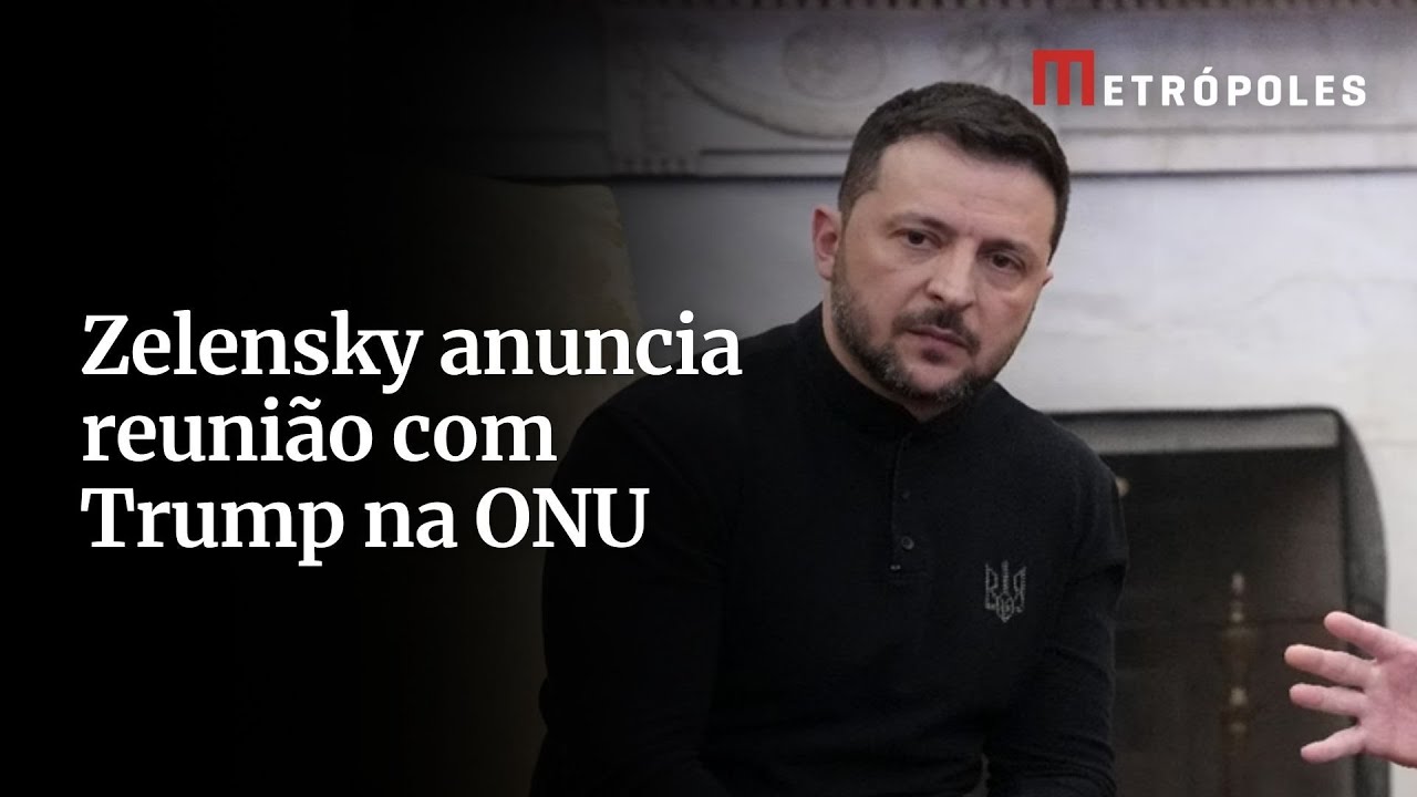 Zelensky anuncia reunião com Trump na ONU