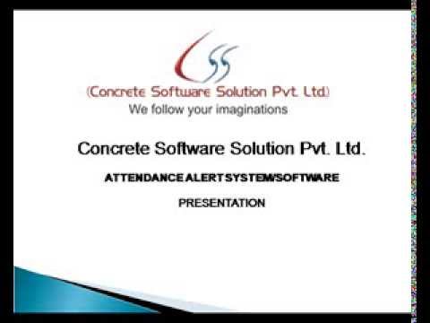 CSS Infotech Attendance alert system software - YouTube