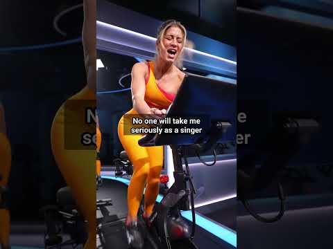 Role swap! Kendall can ride AND sing 😉 My @OnePeloton classes are available now!