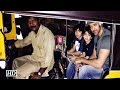 IANS : Hrithik Roshan takes auto rickshaw ride with kids