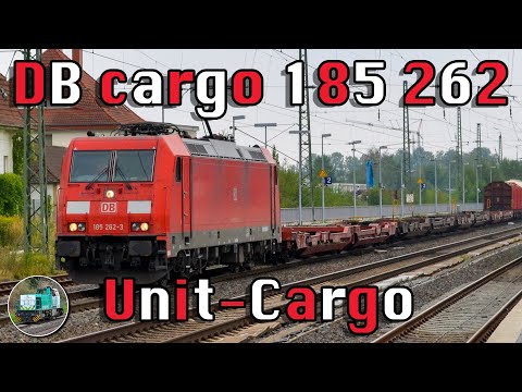 DB Cargo 185 262 with Unit-Cargo passes Beckum-Neubeckum!