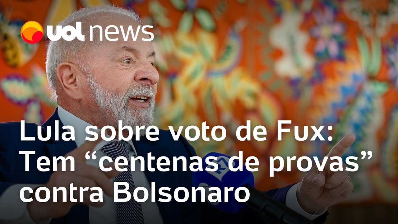 Lula rebate voto de Fux no STF Tem centenas de provas de que Bolsonaro tentou o golpe