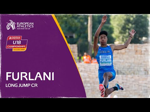 8.04m! Mattia Furlani breaks Championship Record | European Athletics U18 Championships Long Jump