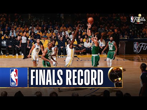 Celtics & Warriors Combine For A Finals Record 40 Threes! video clip