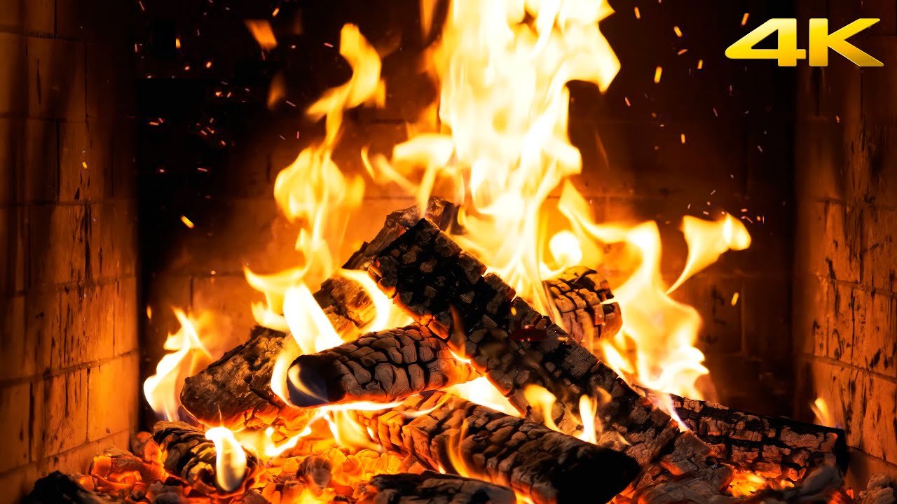🔥 The Most Soothing Fireplace with Realistic Fire Sounds and Warm Glow for Cozy Christmas Evenings