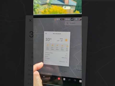 Tesla adds live weather info in OTA update 2024.26.3.1