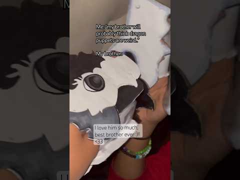 #dragonpuppeteer #dragonpuppets #notmysong #dragonpuppet #bestbrother