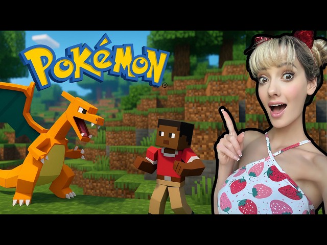 POKEMONOKKAL egy napom!😍 #minecraft