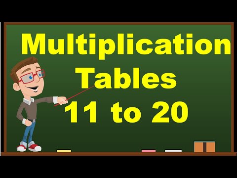 Table 11 to 20 | Learn Multiplication Table of 11 to 20 | 11 se 20 ka table | 11 से 20 का पहाड़ा |