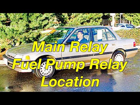 Honda odyssey fuel pump relay location #2