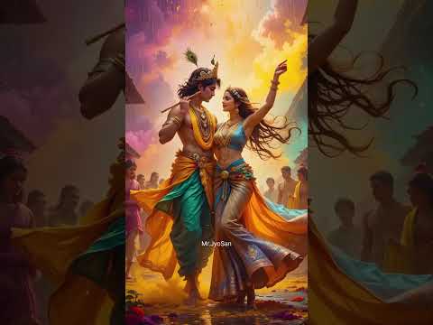 🌷 Radhe Radhe 🙏 Krishna Bhajan Short Video | 🌼 Divine Love of Radha Krishna 💖 | Bhakti Status