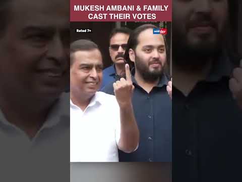 Maharashtra Elections 2024 Mukesh Ambani  family cast their votes in Mumbai  1K views  play Short