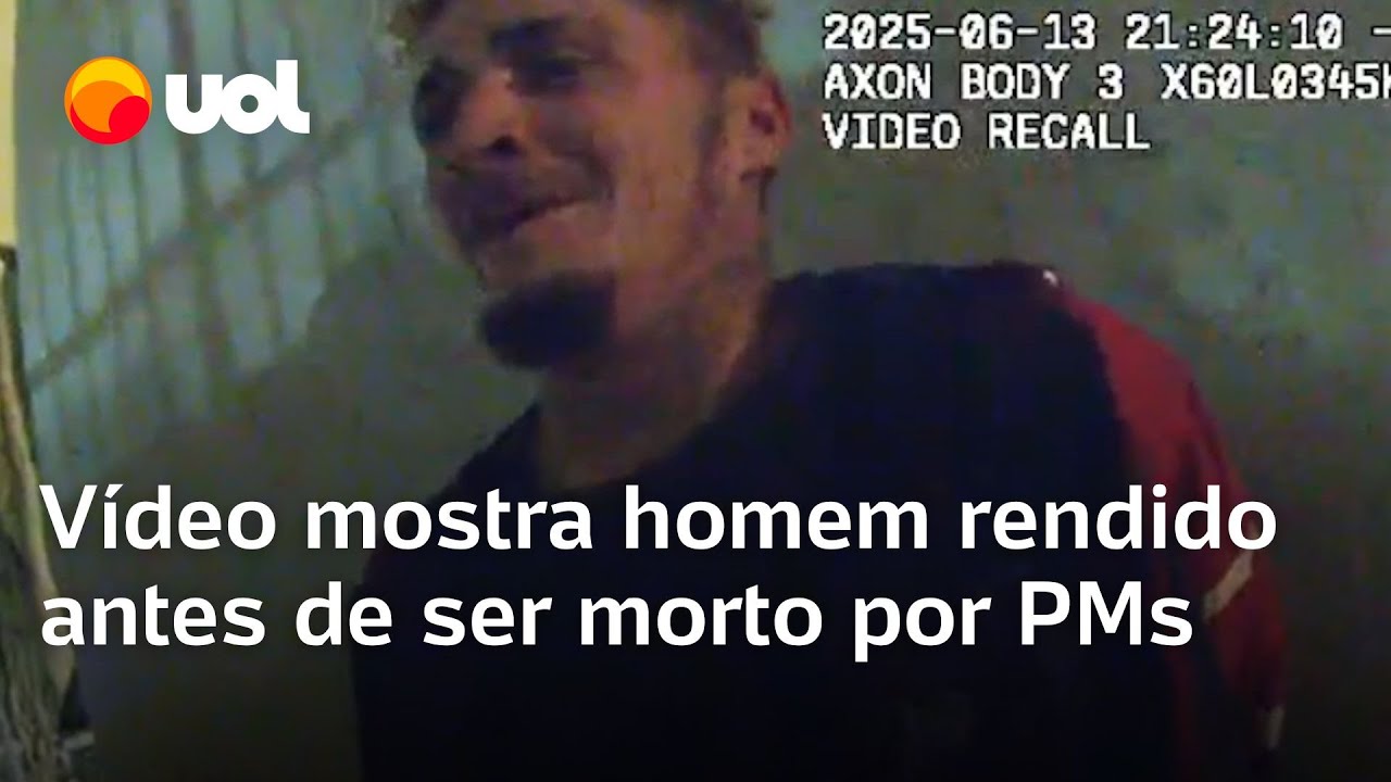 Vídeo mostra homem já rendido chorando antes de ser morto com fuzil por PMs em SP