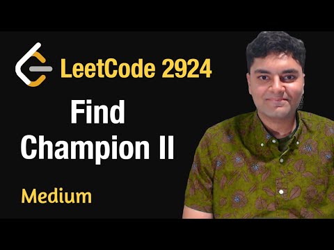 Find Champion II - Leetcode 2924 - Python