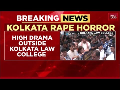 High Drama As BJP Fact-Finding Team Enters Kolkata Law College Amid Protests | India Today