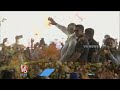 Flower Shower On PM Modi At Sangareddy | V6 News  - 03:02 min - News - Video