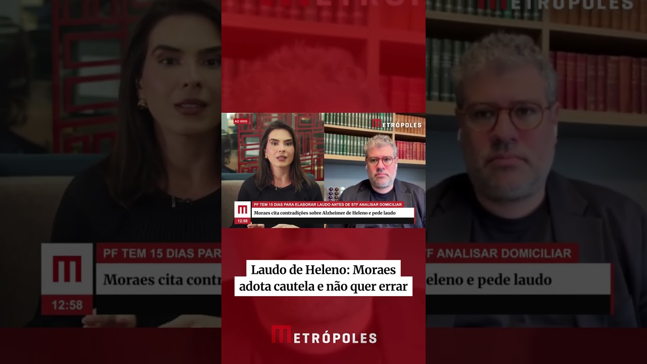 Moraes cita contradições sobre Alzheimer de Heleno e pede laudo da PF TV Online Moraes cita contradições sobre Alzheimer de Heleno e pede laudo da PF