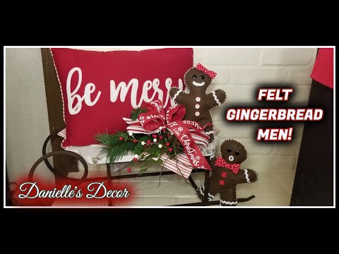 Felt Gingerbread Men Craft!