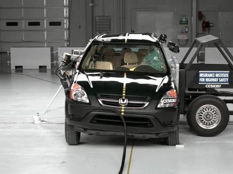 crash test video Honda CR-V 2002 - 2004