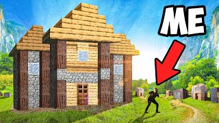 I Built a Real Life Minecraft Village!