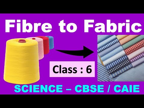 Fibre to Fabric |  Full Chapter |  Class 6 Science | CBSE / NCERT Science Class 6