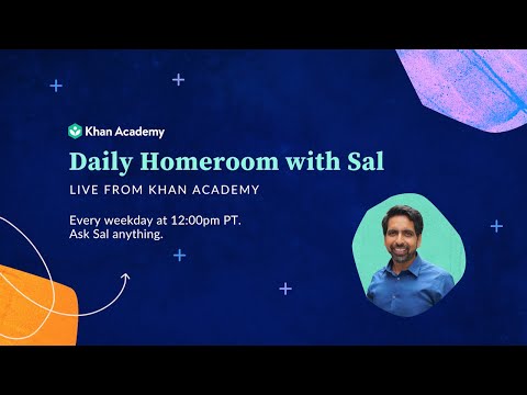 Daily Homeroom with Sal: Monday, March 30