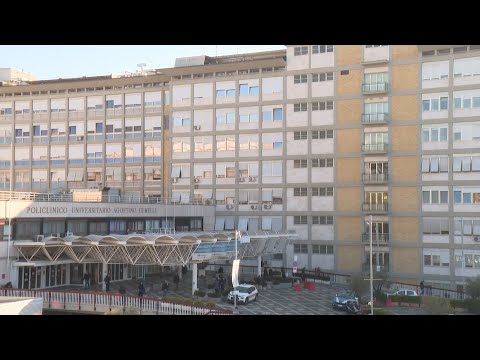 Rome's Gemelli hospital as Vatican says Pope 'rested well' on eighth night in hospital | AFP