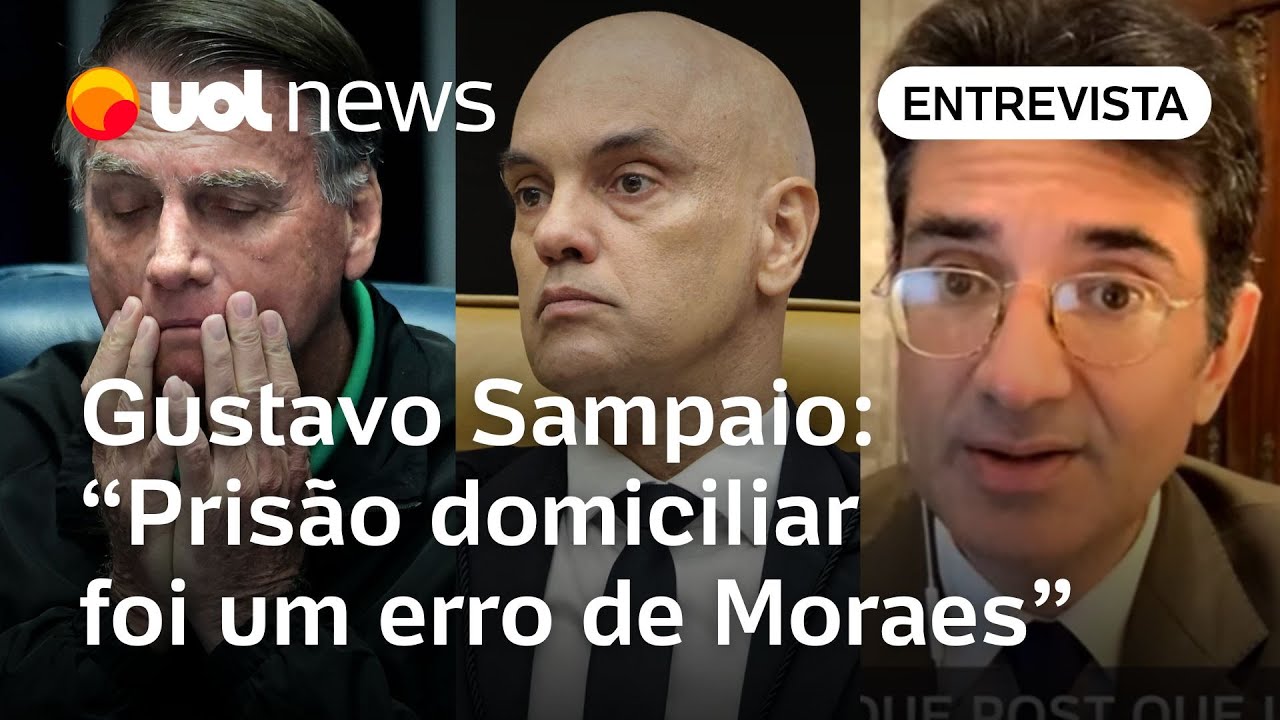 Moraes erra com prisão domiciliar de Bolsonaro agora diz professor Gustavo Sampaio Desnecessária