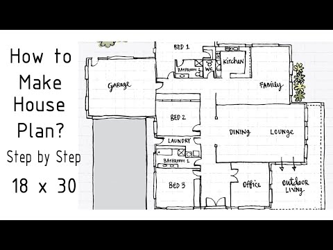 How to Make 18 x 30 House Plan Step by Step