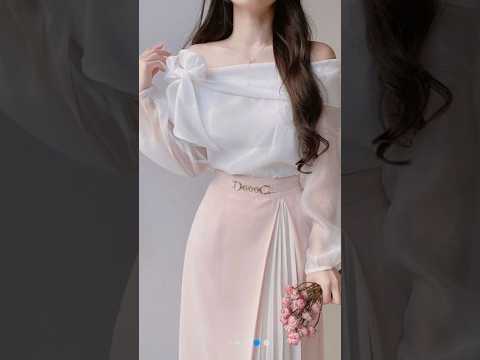 “Elegant Korean Dress Style 💖 |Classy Look for Girls 2025 | Trending Outfit Inspiration ✨#trending ”
