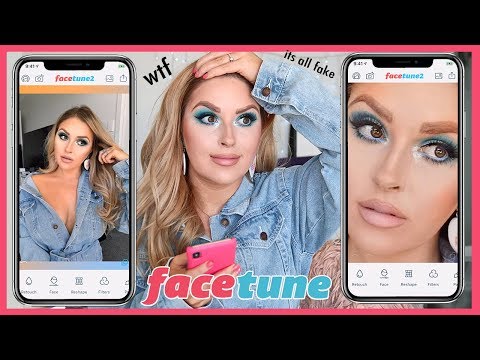 making my sh*tty makeup AMAZING in facetune ? it's a scam