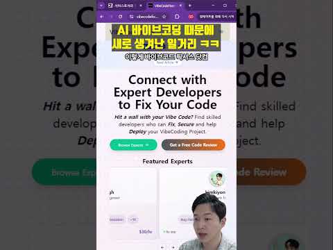 AI 바이브코딩때문에 생겨난 새로운 일거리 ㅋㅋ