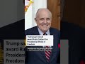 Trump says he will award Rudy Giuliani the Presidential Medal of Freedom - 00:15 min - News - Video