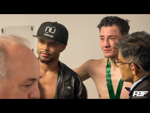 SHAKUR STEVENSON AND WILLIAM ZEPEDA EMBRACE & SHOW RESPECT IN LOCKER ROOM AFTER WAR + REACTION