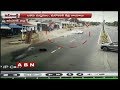 Road accident in Karimnagar District caught on camera