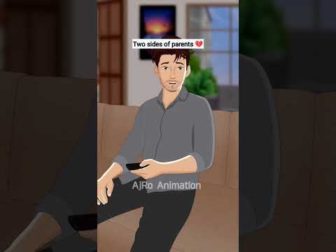 Two sides of parents 💔 . . . . . . #ajroanimation #relatable #emotionalreel #parentslove #