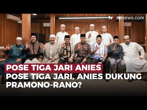 Anies Pose Tiga Jari Bareng Pramono Rano, Pertanda Apa    OneNews Update